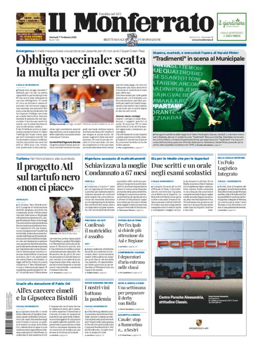 Il Monferrato - Edizione 8 del 01/02/2022